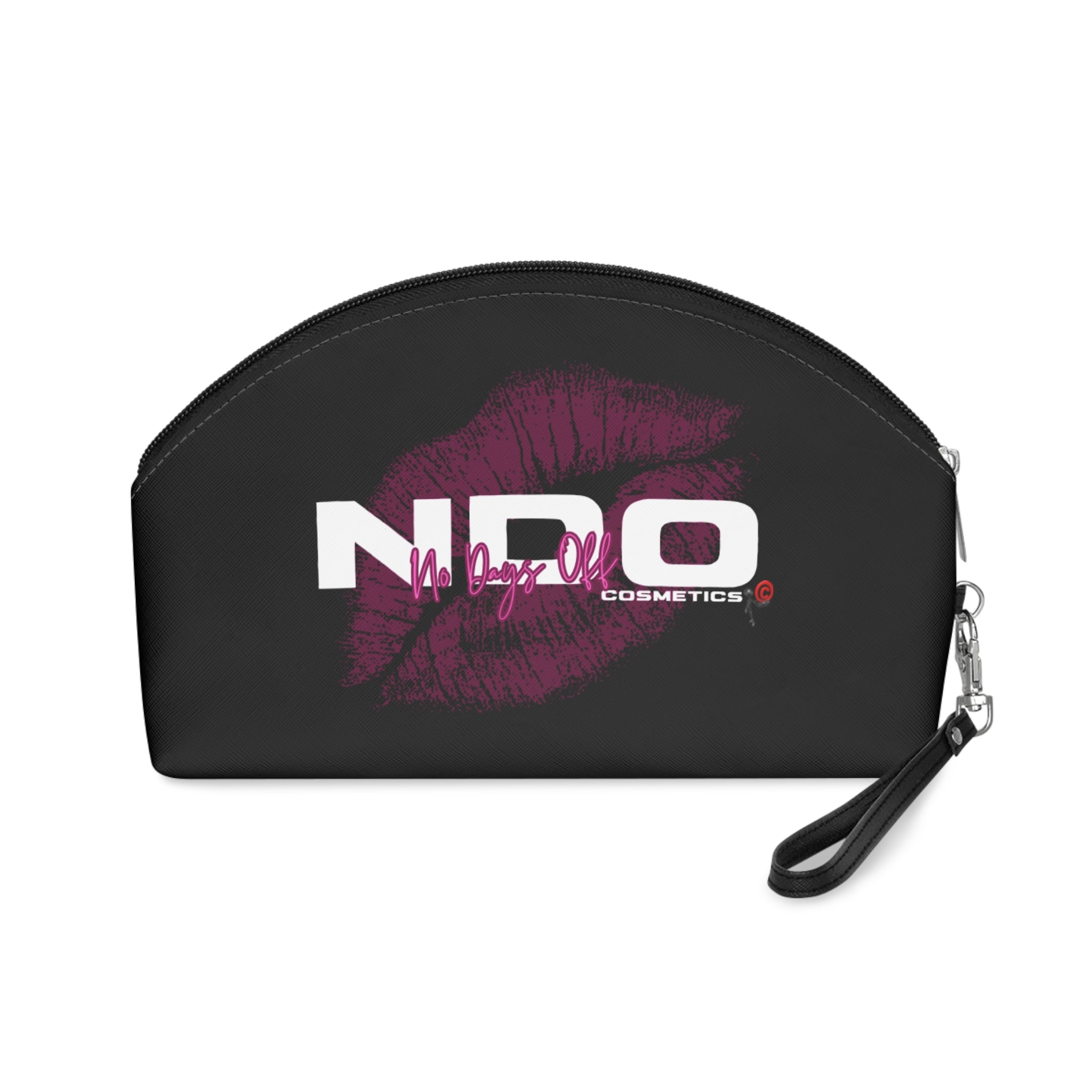 Makeup Bag — NDO Cosmetics Kiss Logo Cosmetic Pouch